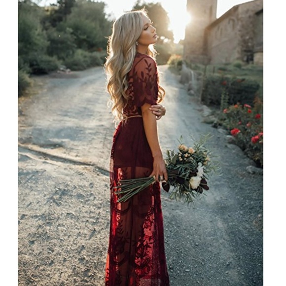 🖤HP 🖤ALESSIA Lace Maxi Romper - Picture 2 of 4